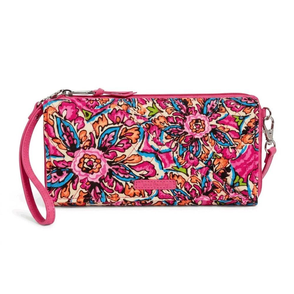 NWT VERA BRADLEY Wallet Crossbody In Sunburst Floral